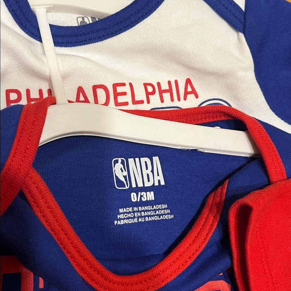Philadelphia 76ers NEW Baby One Piece Set, Baby Size 0-3 months - Picture 7 of 7